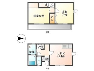 七宝駅 徒歩8分 1-2階の物件間取画像